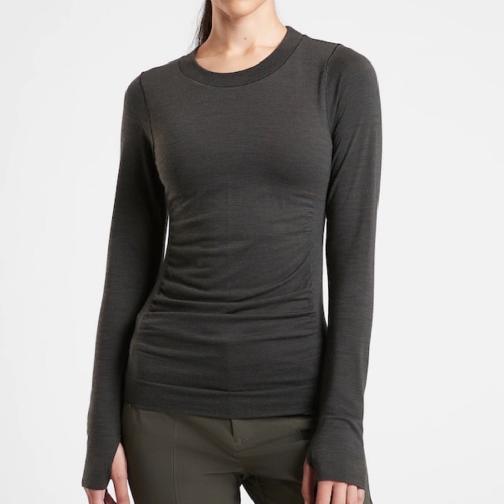Athleta ForestHill Ascent seamless merino wood top
